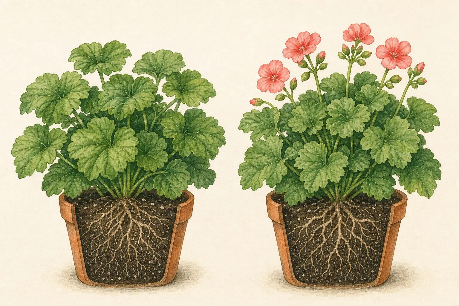 Teaching image for Why does a plant keep growing leaves but not flowers?