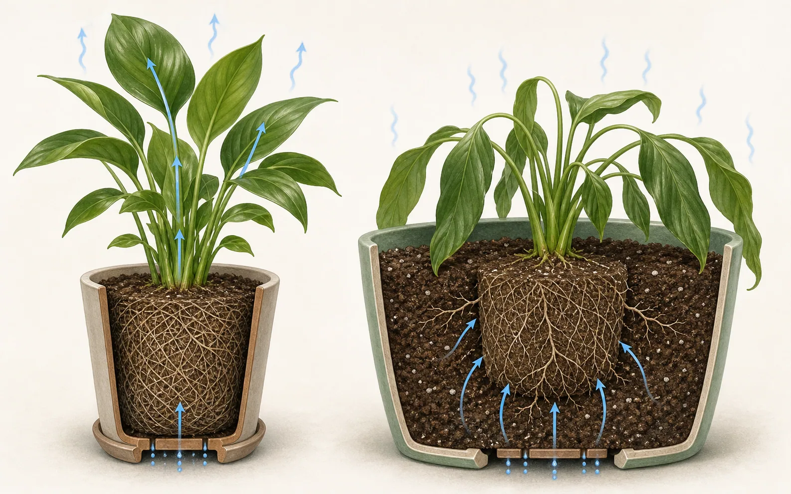 為什麼植物換盆後會萎垂？的文章示意圖