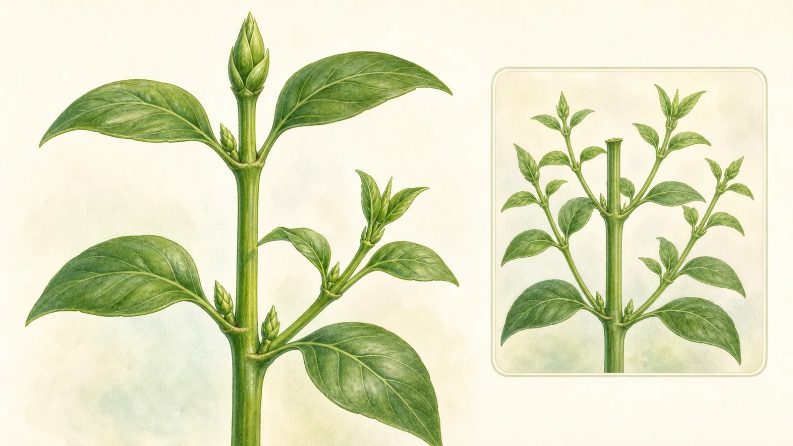頂芽和側芽差在哪？的文章示意圖