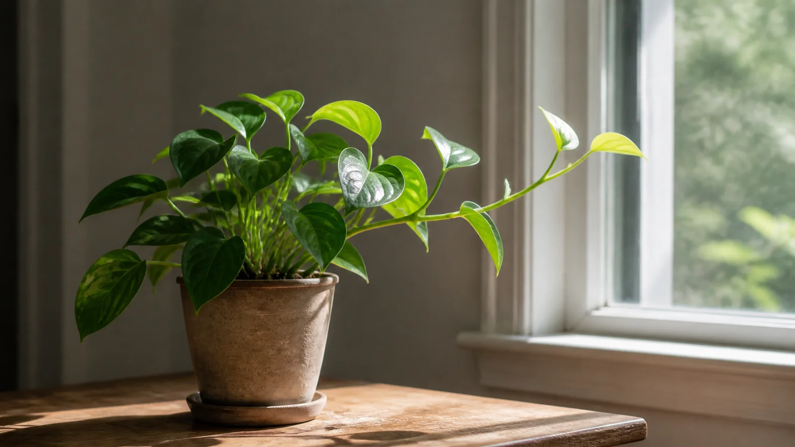 Teaching image for Why is my houseplant leaning toward the window?